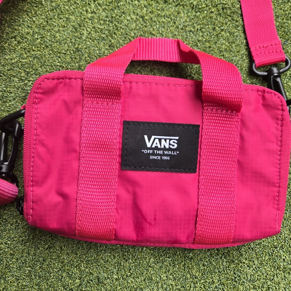 Vans "Off The Wall" Block Wallet Crossbody Carry All Bag Pink - Picture 3 of 13